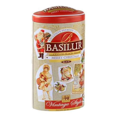 BASILUR Vintage MERRY CHRISTMAS Černý čaj aromatizovaný 100 g